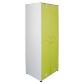 Holzspind/Umkleideschrank mit 4 Türen