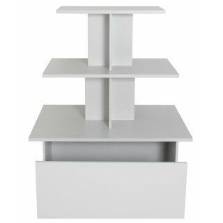 Pyramidentisch m. Schubladen rollbar 120 x 80 x 143 cm Verkaufstisch Warentisch