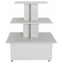 Pyramidentisch m. Schubladen rollbar 120 x 80 x 143 cm...