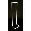 Hakenständer weiß mit 4 Hakenleisten (6 Haken je 30 cm lang)