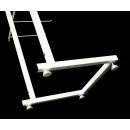 Hakenständer weiß mit 4 Hakenleisten (6 Haken je 30 cm lang)