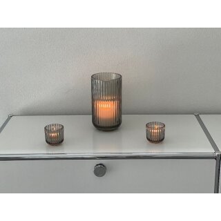 Lyngby Vase 20 cm smoked