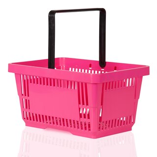 Einkaufskorb 22 Liter 1 Griff pink