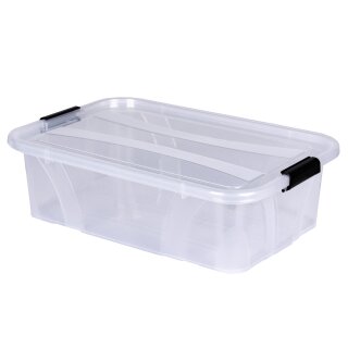 Kunststoffbox transparent mit Deckel 7 L - Shop Office Store