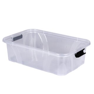 Aufbewahrungsbox, transparent mit Deckel, 7 Liter