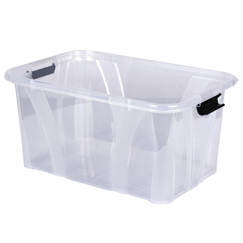 Kunststoffbox transparent mit Deckel 14 L - Shop Office Store