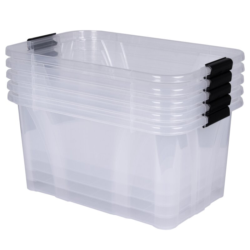 Kunststoffbox transparent mit Deckel 14 L - Shop Office Store - Exklusive  Einrichtungen, 7,02 €