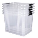 Aufbewahrungsbox, transparent mit Deckel, 55 Liter