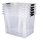 Aufbewahrungsbox, transparent mit Deckel, 55 Liter