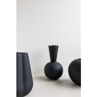 COOEE Design Trumpet Vase Schwarz 30cm