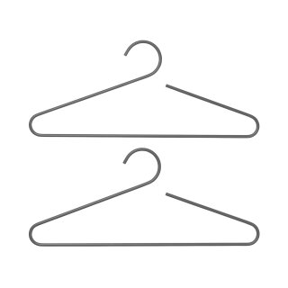 blomus Set 2 Garderobenbügel Curl Steel Gray