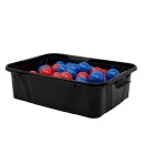 Aufbewahrungsbox, schwarz mit Deckel, 21 Liter