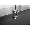 Vitrine schwarz mit Unterschrank inkl. LED-Beleuchtung