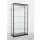 Glasvitrine schwarz mit LED-Beleuchtung