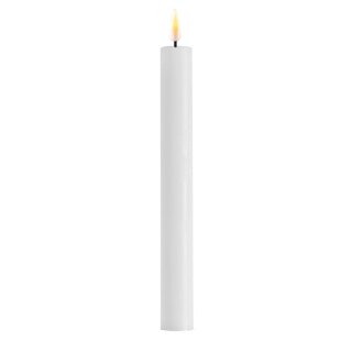 Deluxe Homeart 2 Stabkerzen LED weiß 24 cm