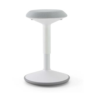 EIGENTLICH Ergonomischer Pendelhocker weiß, grau