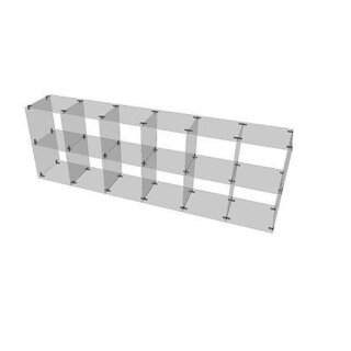 Glassteckvitrine"2-fach lang"  Fachgröße 30 x 30 cm Sicherheitsglas