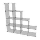 Glassteckvitrine Treppe Fachgre 40 x 40 cm