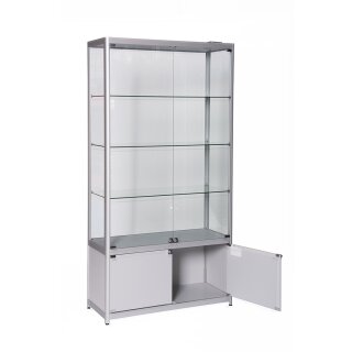 Glasvitrine mit Unterschrank und LED Beleuchtung