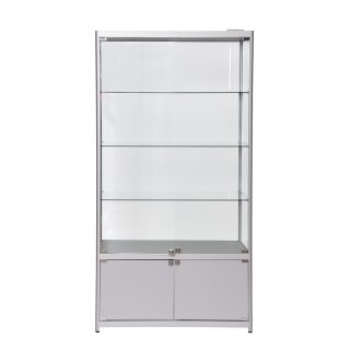 Glasvitrine mit Unterschrank und LED Beleuchtung