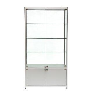 Glasvitrine mit Unterschrank und LED Beleuchtung