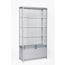 Glasvitrine mit Unterschrank und LED Beleuchtung