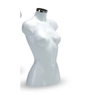 Kunststofftorso "Dame weiß kurz"
