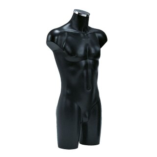Kunststofftorso Herr schwarz