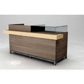 Theke braun mit Ablagefach