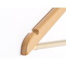 100er Set Holzbügel mit Steg 44 cm
