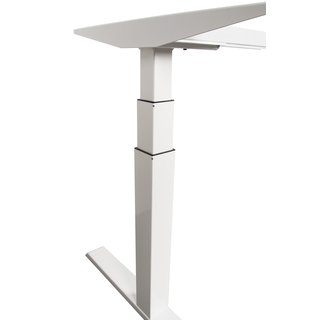 Tischgestell höhenverstellbar Stahl weiß