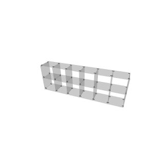 Steckvitrine "2-fach lang" Fachgröße 30 x 30 cm
