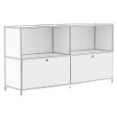 Sideboard System4 mit 2 Klappen unten Weiss