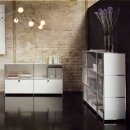 Sideboard System4 mit 2 Klappen unten Weiss